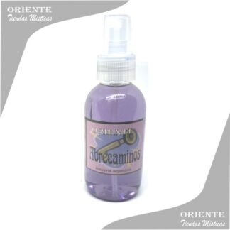 Loción abrecamino , de color lila también denominado spray aurico para abrir caminos o perfume abrecaminos