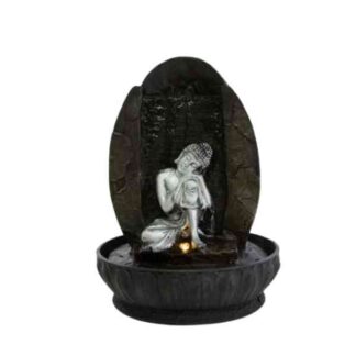 Fuente Buda con Cascada y Luz 30 cm.