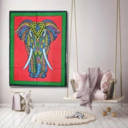 tapiz de la india elefante de frente
